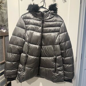 ZeroXposur Silver Puffer Jacket